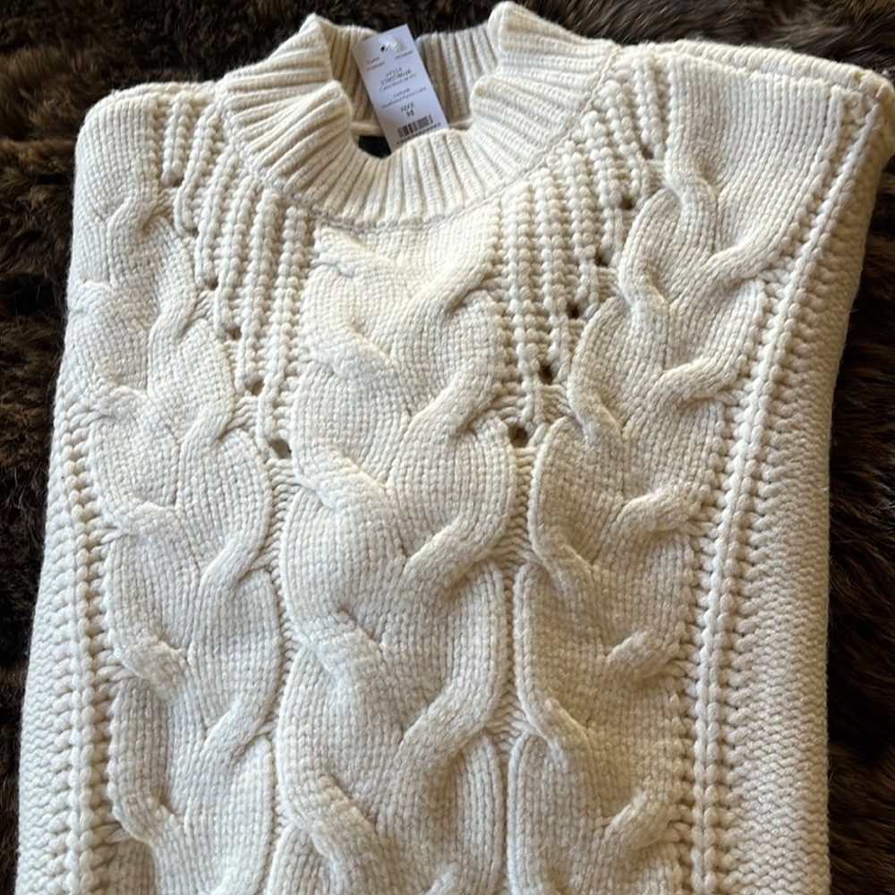 Women's Cream Sweater - Picture 2 of 3